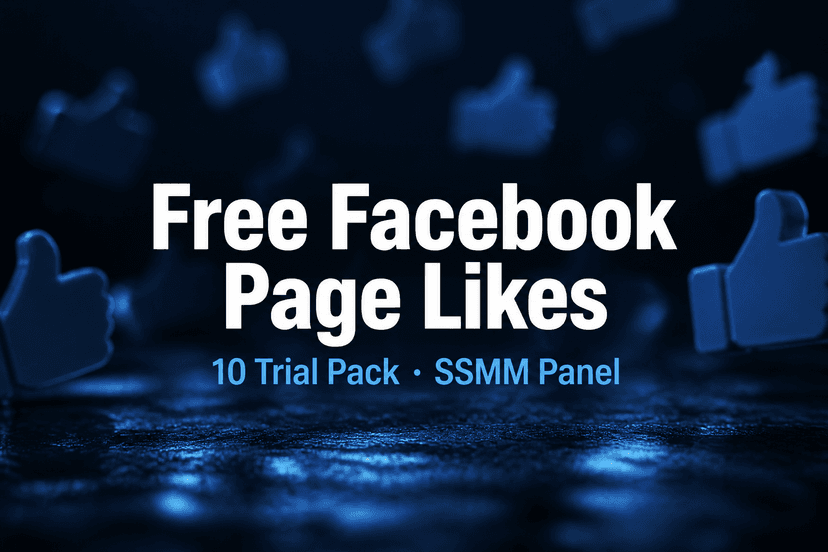 Free Facebook Page Likes pack cover — 10 page likes trial on SSMM Panel