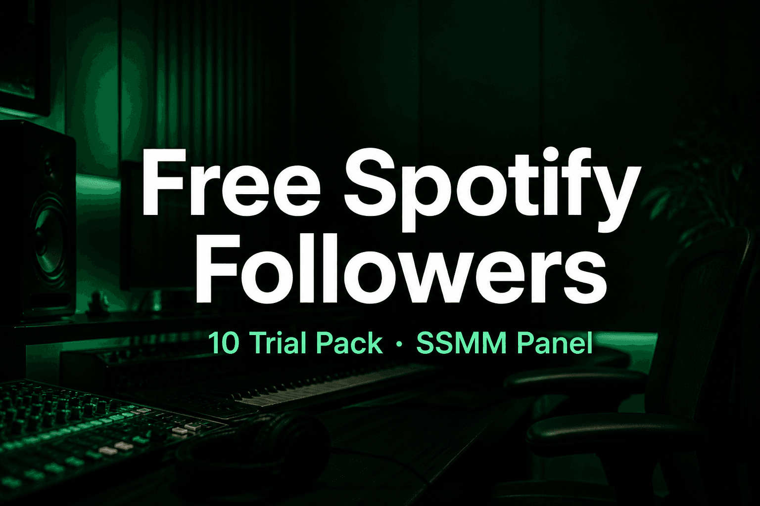 Free Spotify Followers pack cover — 10 followers trial on SSMM Panel