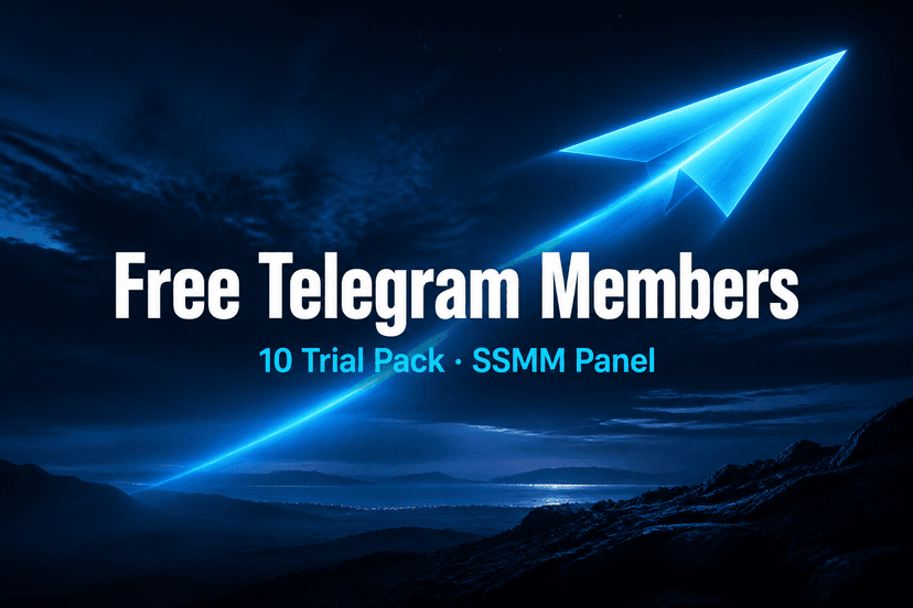 Free Telegram Members pack cover — 10 members trial on SSMM Panel